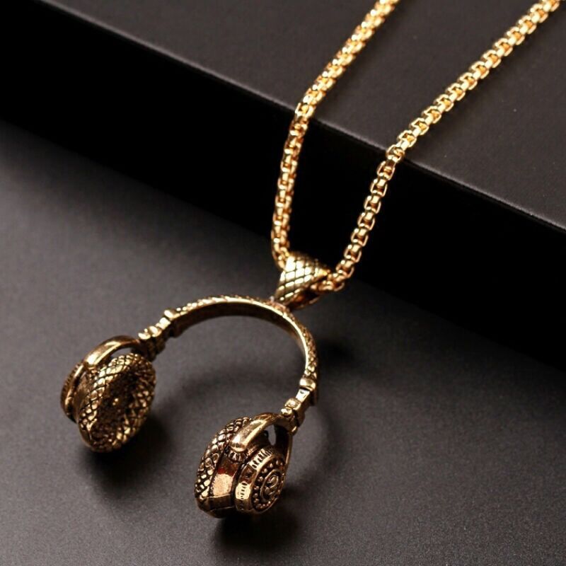 Personalized Headset Necklace Titanium Steel