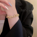 Crystal Grid Chain Bracelet