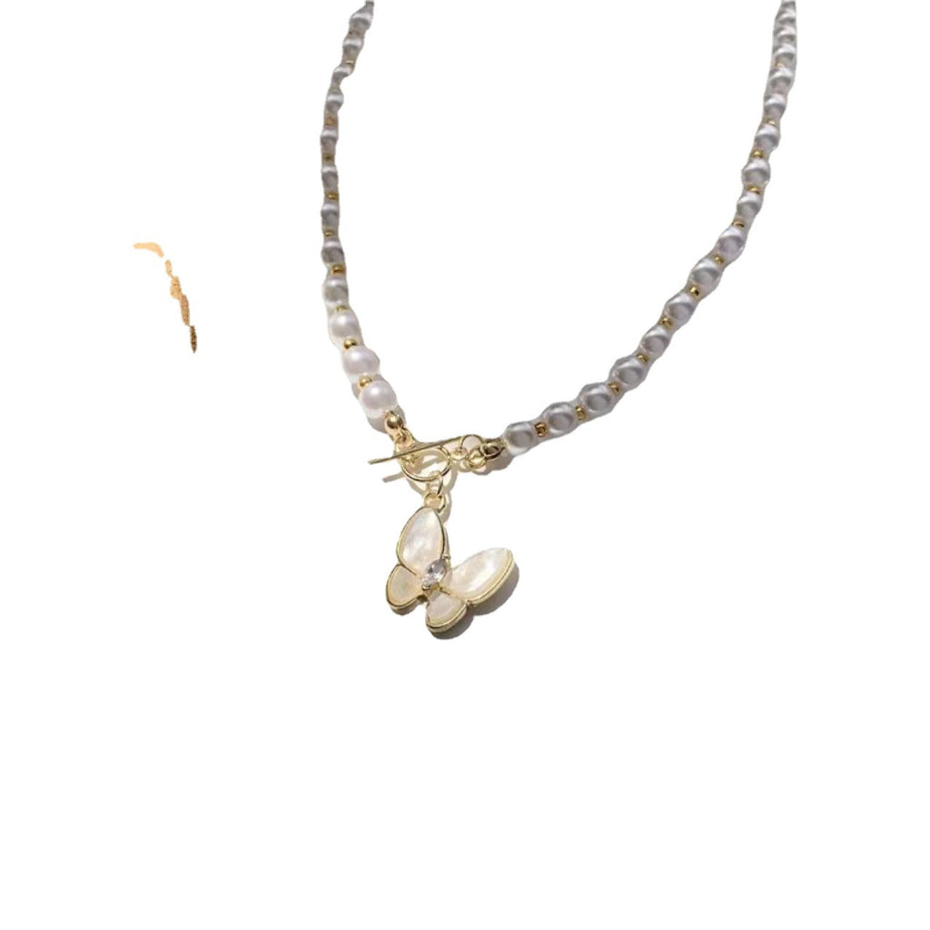 নেকলেস ওপাল বাটারফ্লাই নেকলেস নেক চেইন