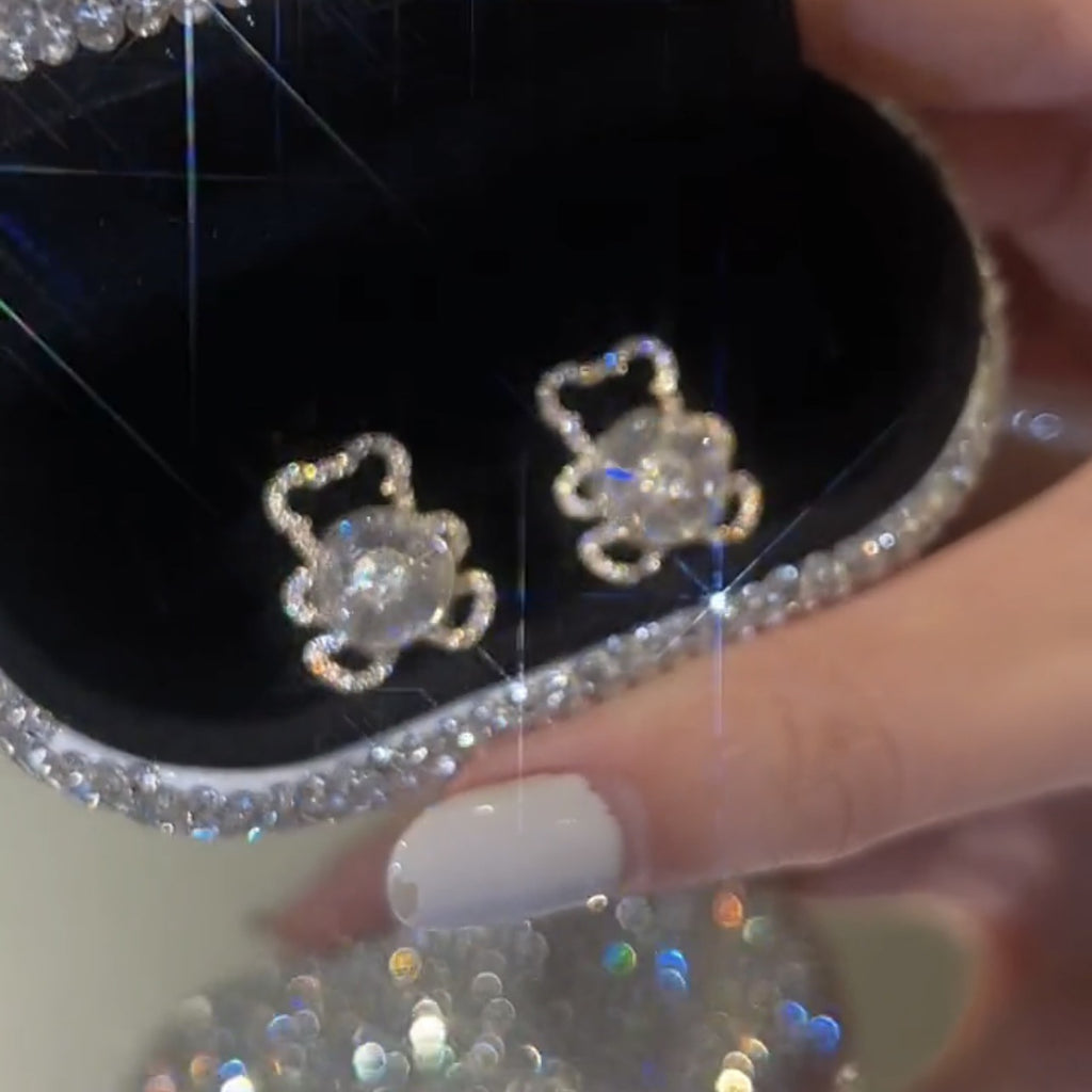 گوشواره چرخشی دانه برف خرس کوچولو