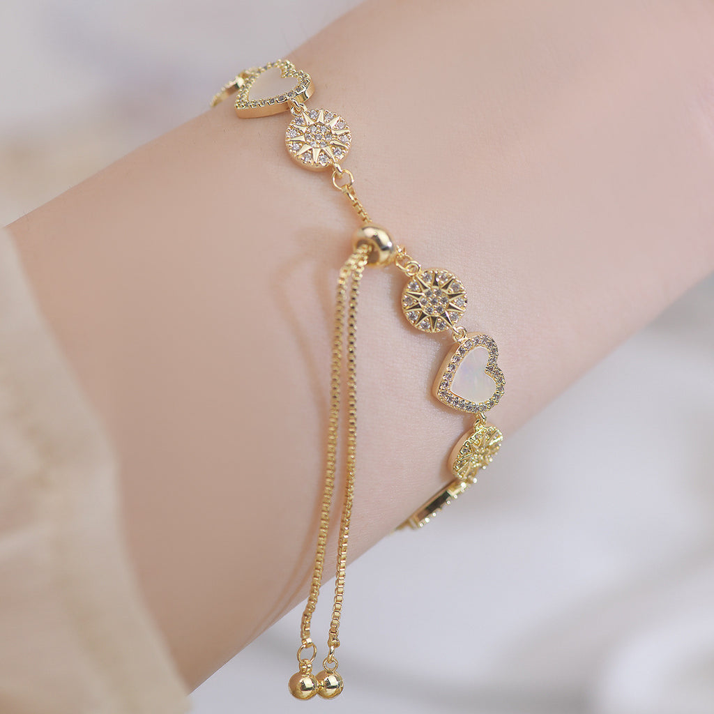 Natural Shell Love Bracelet