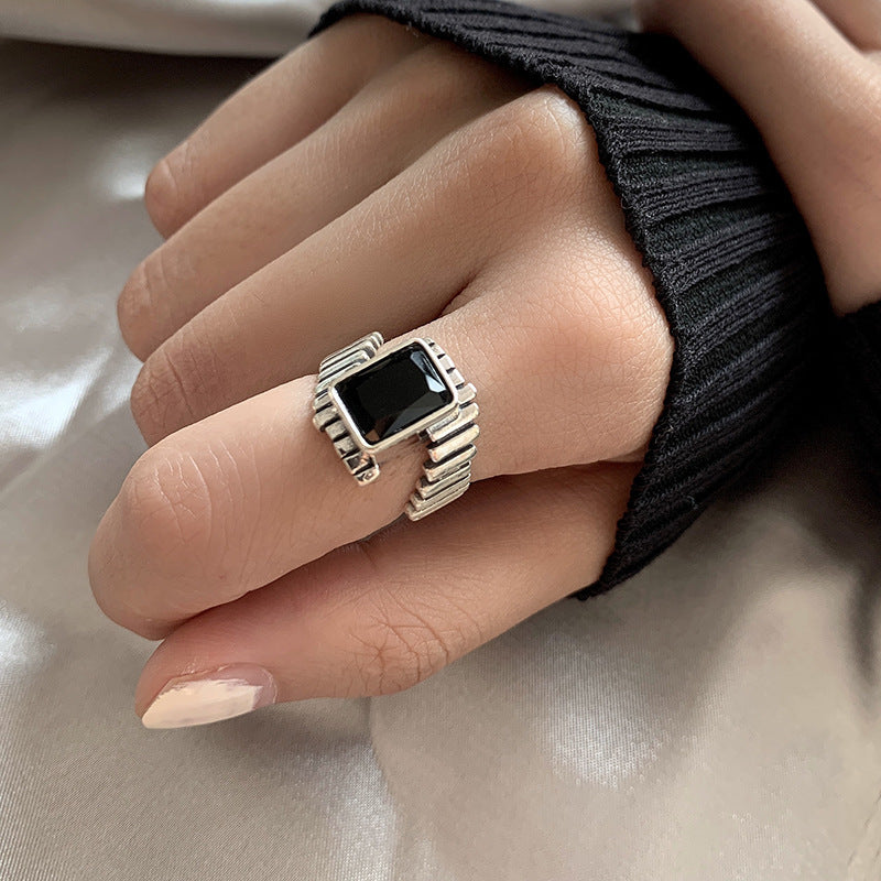 Vòng mở cầu thang xoắn ốc bằng bạc s925 cổ điển