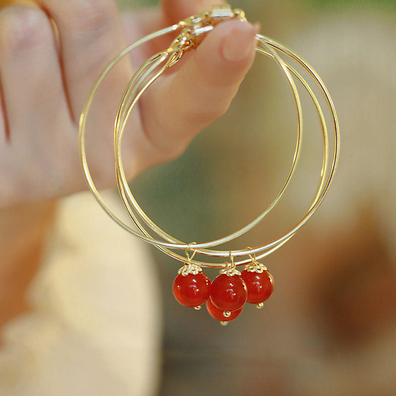Red Bean Natural Red Agate Bracelet