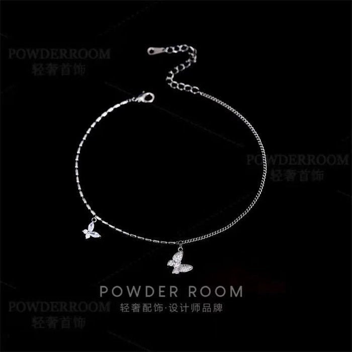 Small butterfly anklet