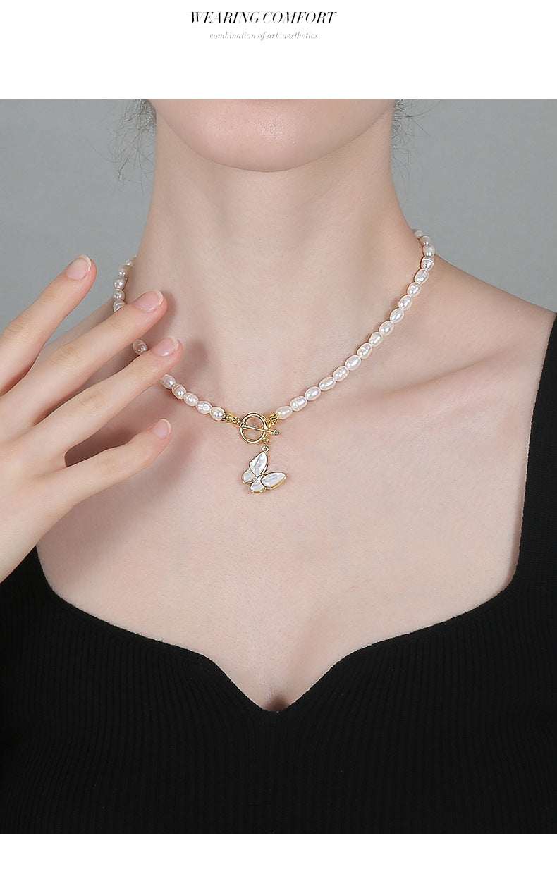 Freshwater Butterfly Necklace Bracelet
