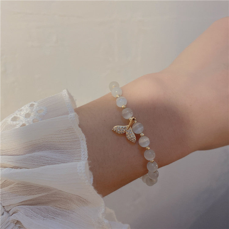 Tek halkalı opal kristal bileklik