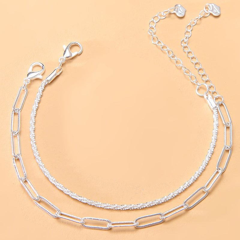 Two-Piece Double-Stacked Gypsophila Bracelet