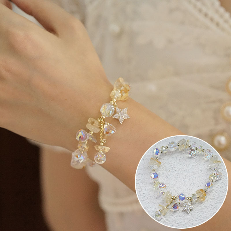 دستبند کریستال آمتیست نامنظم