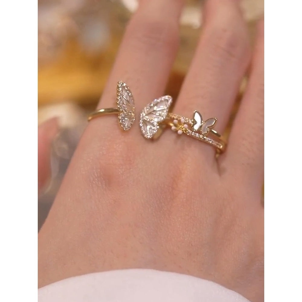Nhẫn Nữ Hoa Bướm Ngọt Ngào