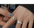 Simple personality knot ring set of 3