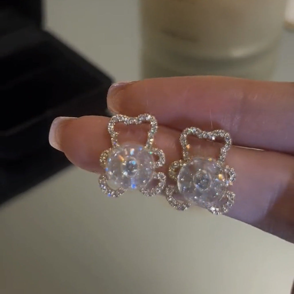 گوشواره چرخشی دانه برف خرس کوچولو