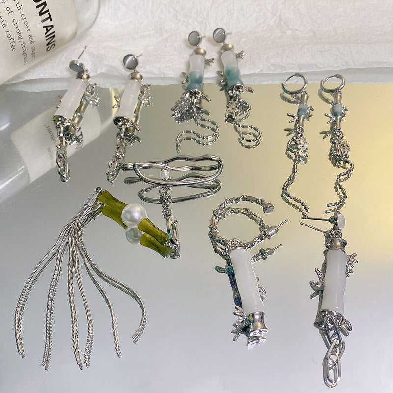 Bamboo Auspicious Earrings Cn0077