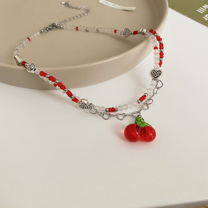 Diamond Flower Crystal Necklace Cn0023