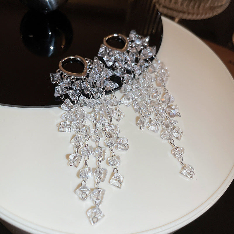 Crystal Tassel Ear Clip Cn0092