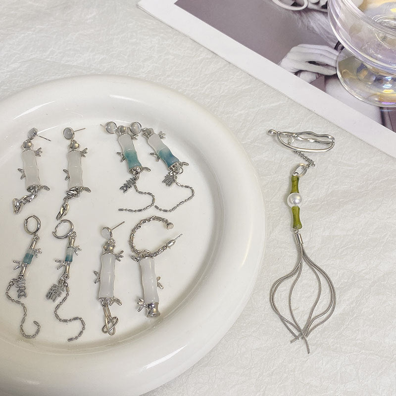 Bamboo Auspicious Earrings Cn0077