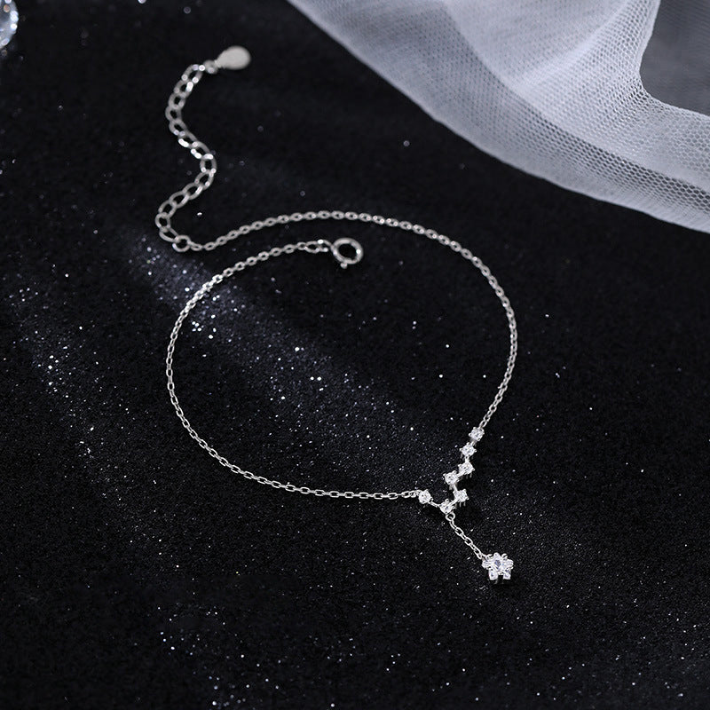 S925 Sterling Silver Big Dipper Anklet Cn0084
