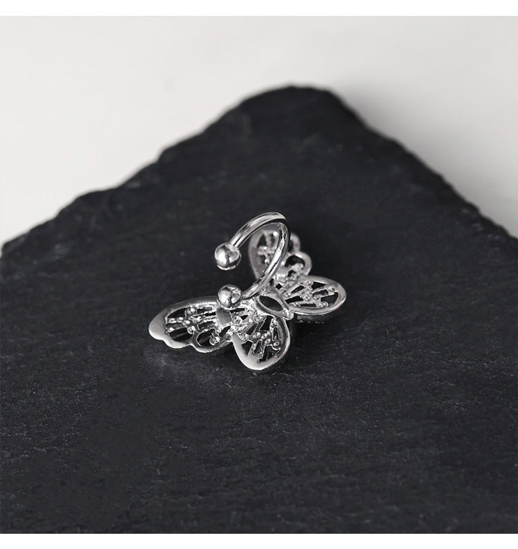 Shiny Butterfly Ear Clip without Pierced Cn0211