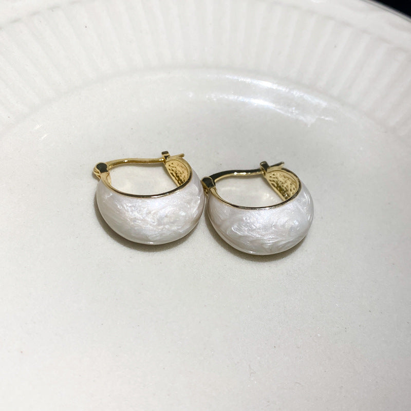 Vintage Dripping Bean Ear Clips Earrings Cn0012