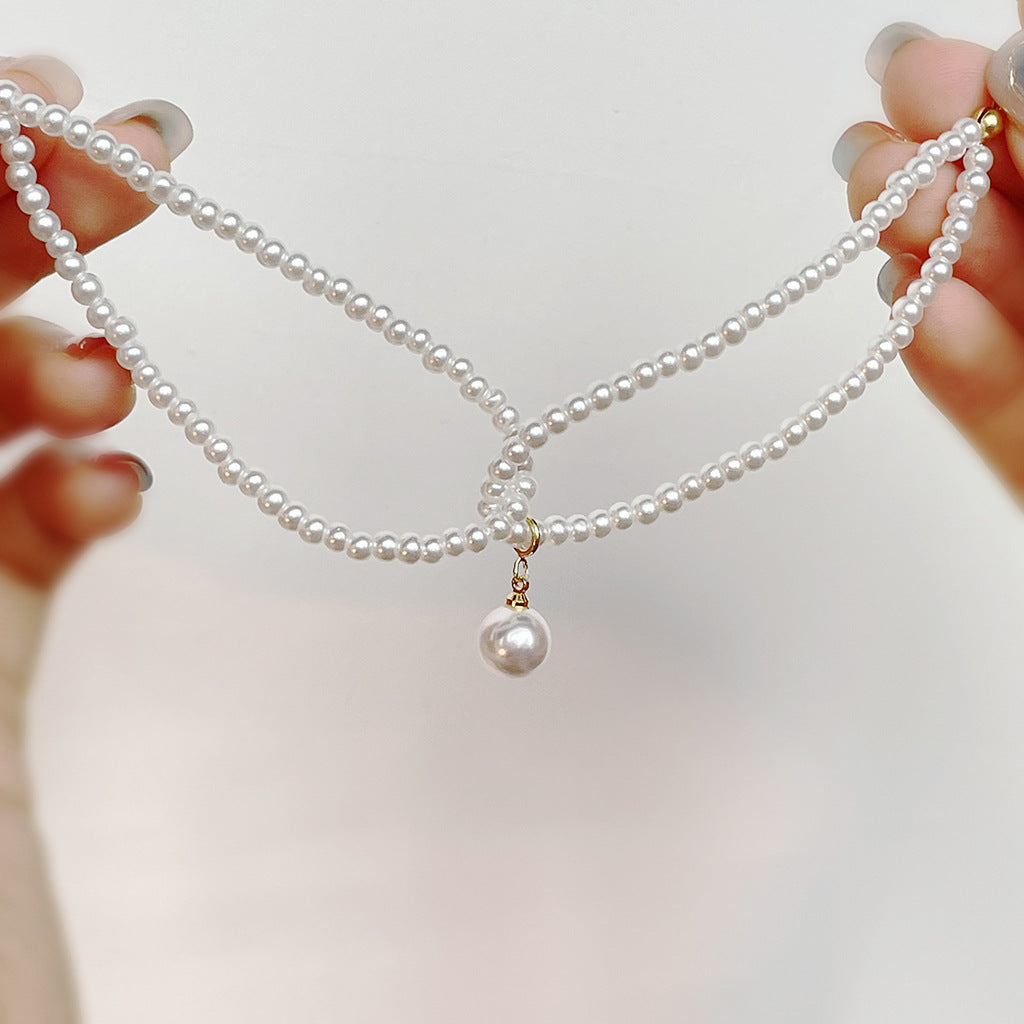 Gelang temperamental gaya malas Prancis, lapisan ganda kembar, desain minat khusus, cocok untuk wanita gelang temperamental lembut