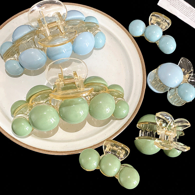 Acrylic round Beads Barrettes Cn0027