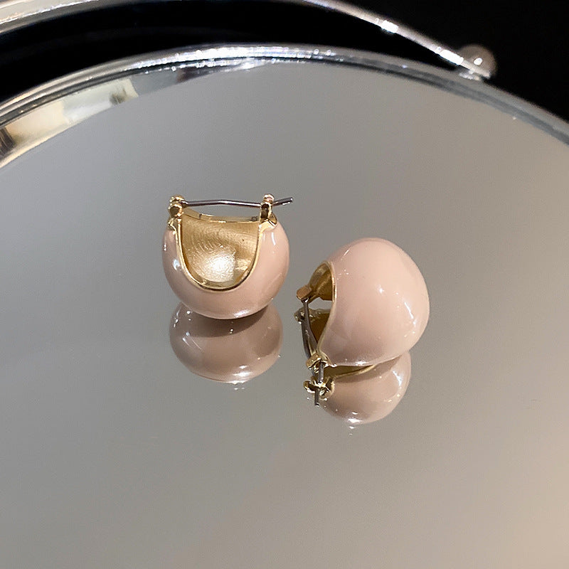 Vintage Dripping Bean Ear Clips Earrings Cn0012
