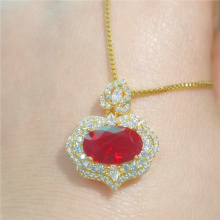 خواتین کا مصنوعی زرکونیم لاک آف گڈ وِشز خوبصورت ہار