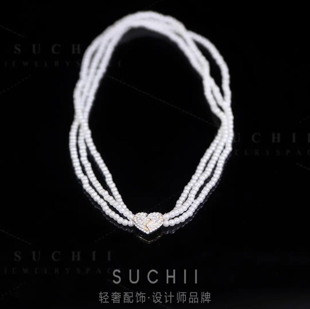 Magnet Love Multi-Layer Necklace Cn0201