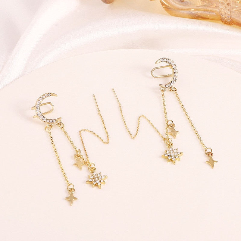 گوشواره آویز گیره منگوله بلند Xingyue گوشواره یک تکه