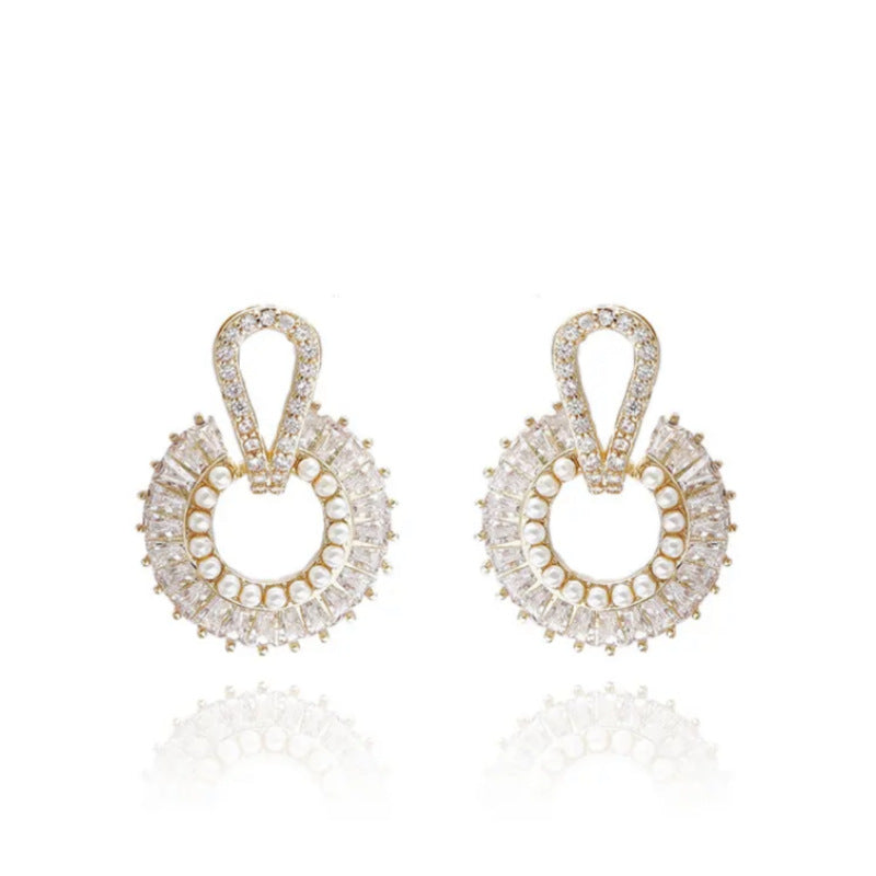 Bright Light Tassel Full Diamond Earrings Cn0217