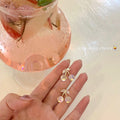 Graceful and Cute Crystal Cherry-Shaped Earrings Female Stud Earrings