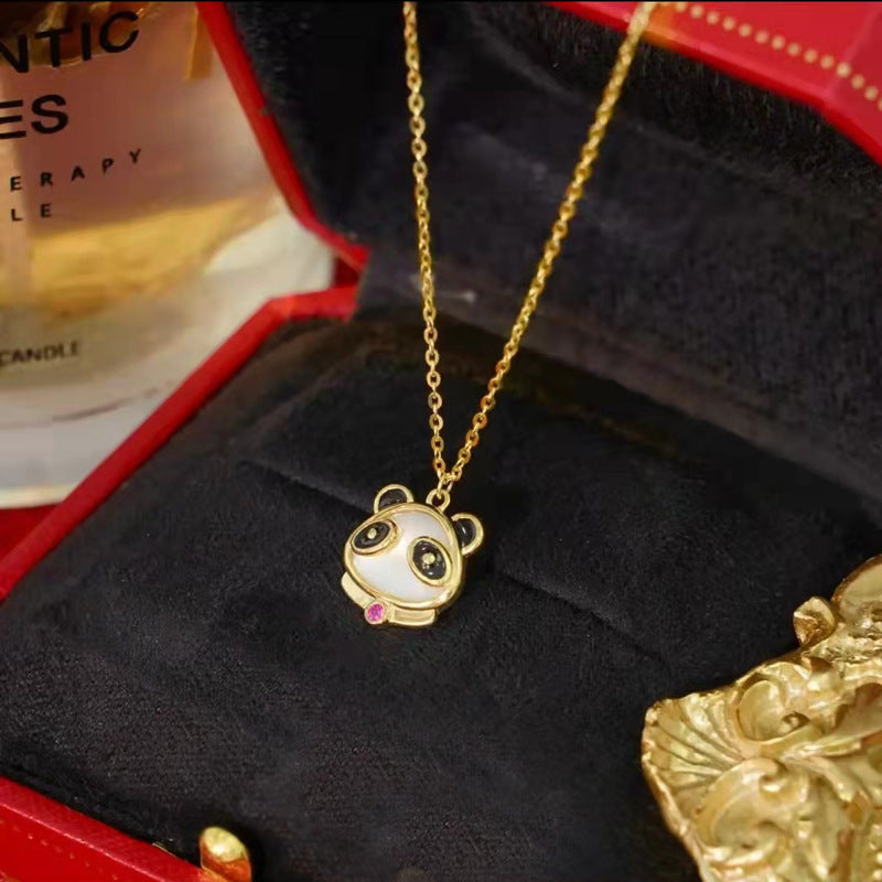 اوپل لیزر پانڈا لاکٹ ٹائٹینیم اسٹیل کا ہار