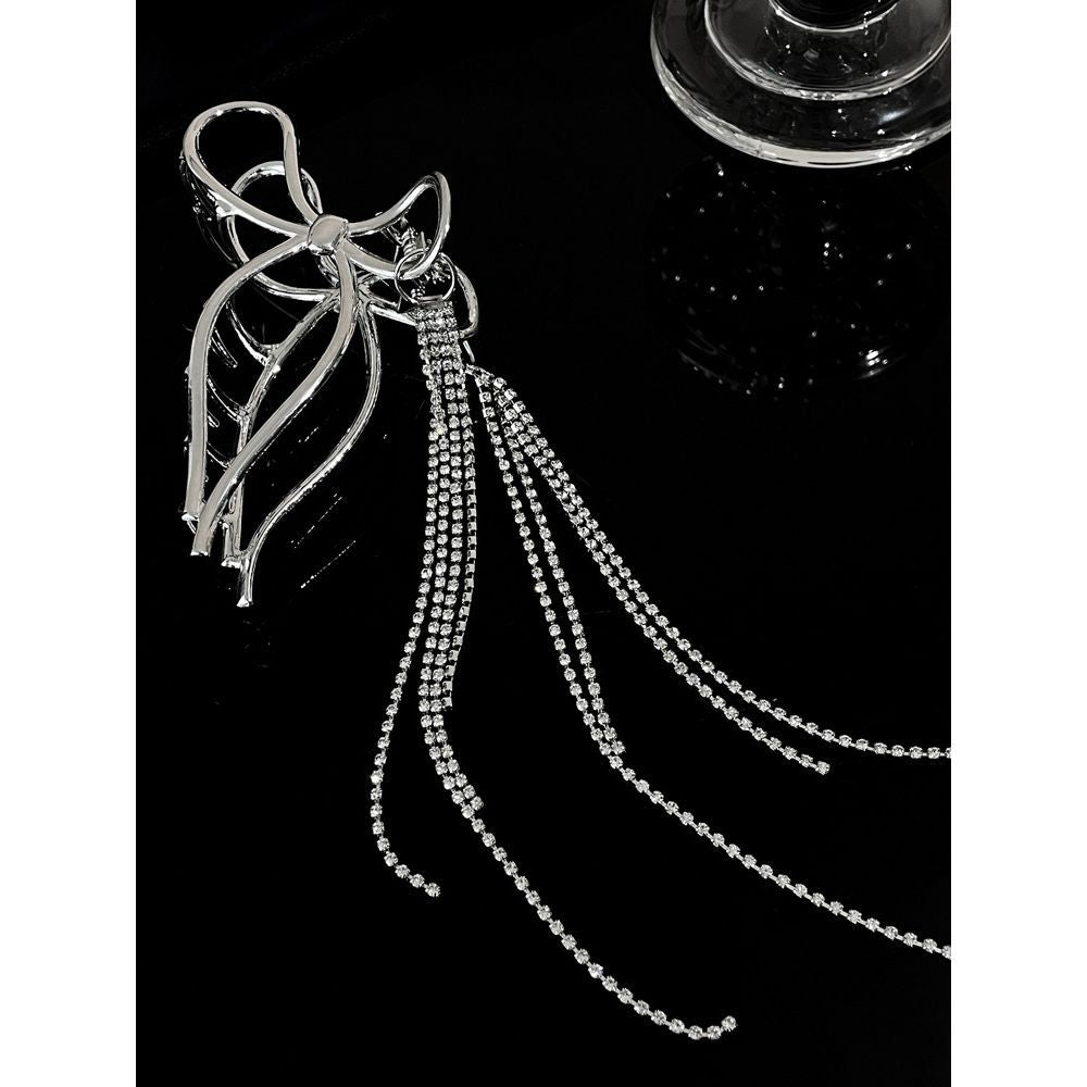 Ribbon Tassel Silver Grip Cn0210