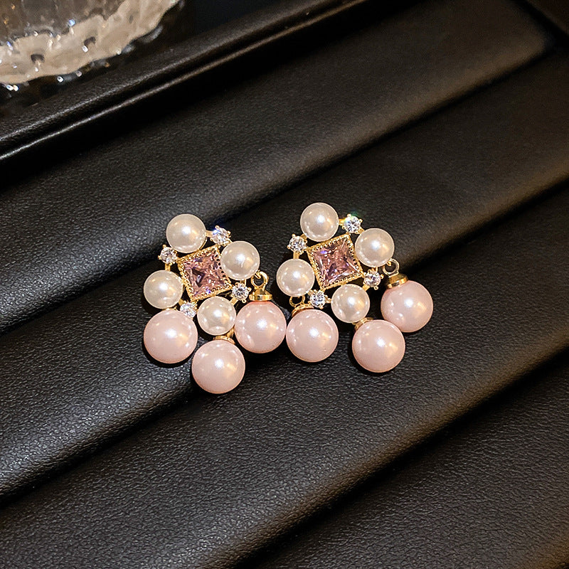 Retro Alphabet Zircon Earrings Cn0018