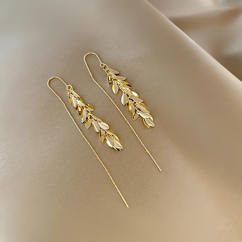 گوشواره آویز گندم منگوله بلند گوشواره زنانه