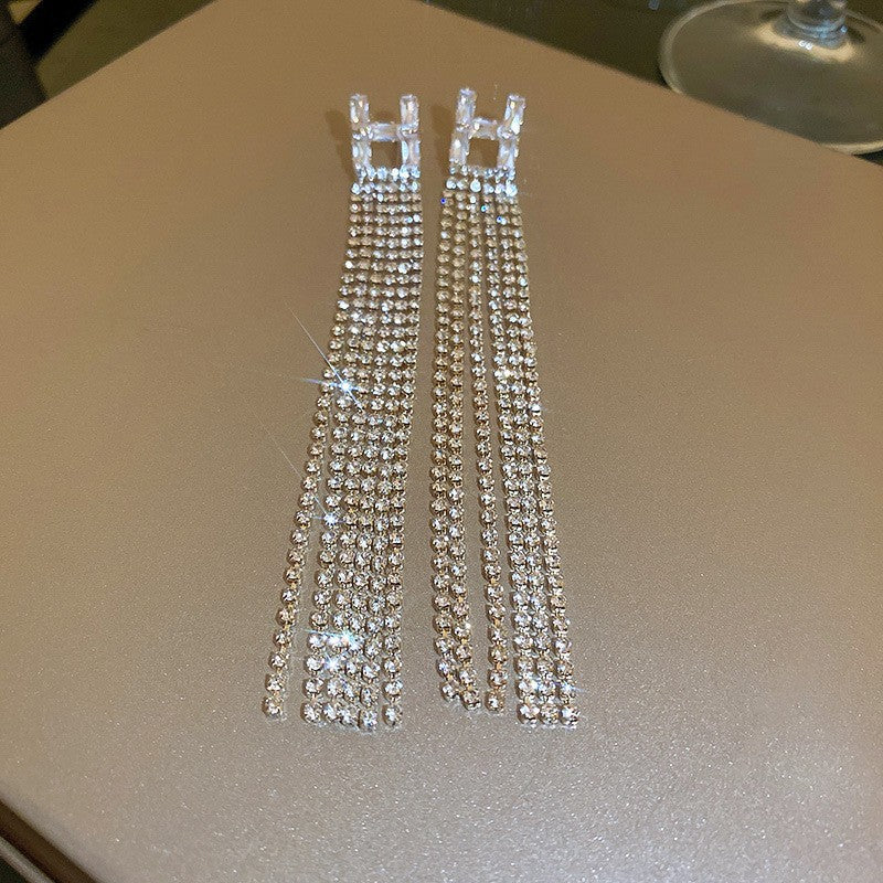 Zircon with Diamond Alphabet Letter Earrings Cn0045