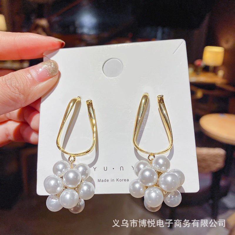 Geometric Flower Love Heart Earrings Cn0070