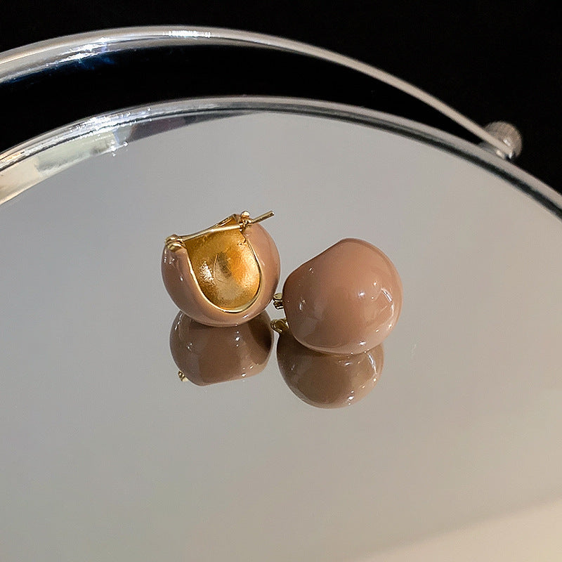 Vintage Dripping Bean Ear Clips Earrings Cn0012