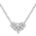 Four-Leaf Clover Dual-Wear Heart-Shaped Necklace