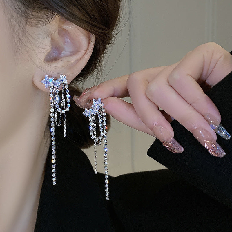 Pentagram Stud Earrings Female Minimalist Star Small Earrings