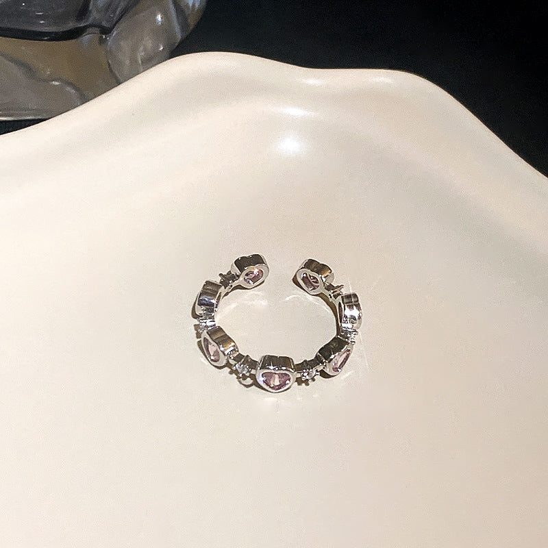 Emerald Zircon Stitching Ring Cn0015