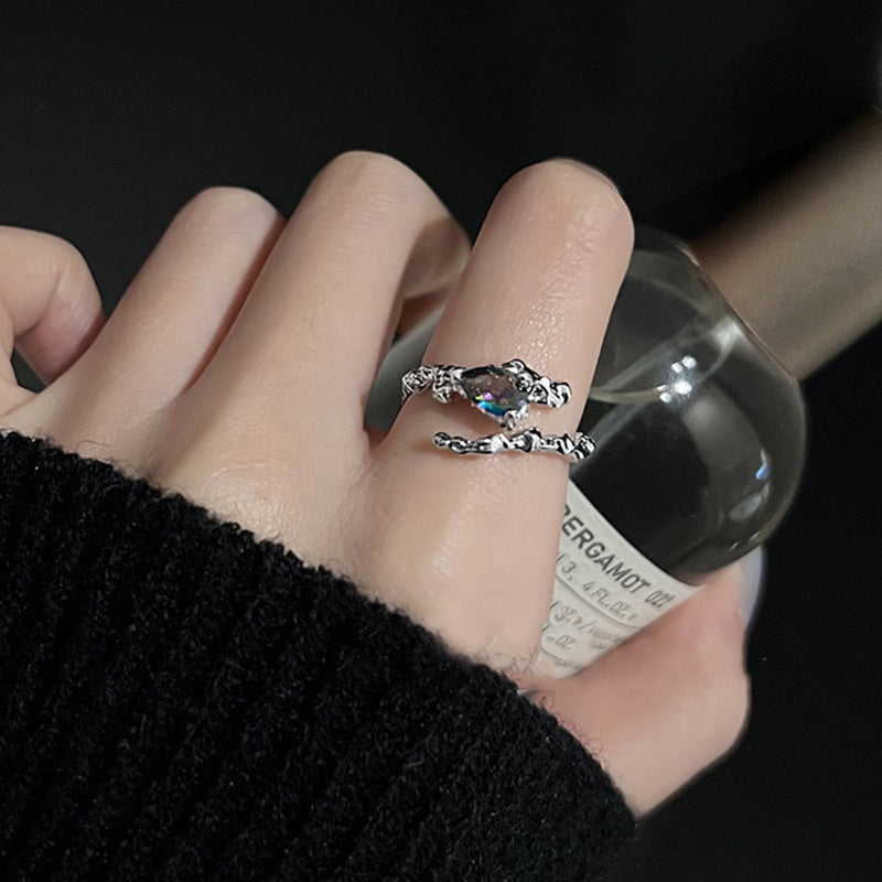 Moonstone Index Finger with Opening Ring CN0002