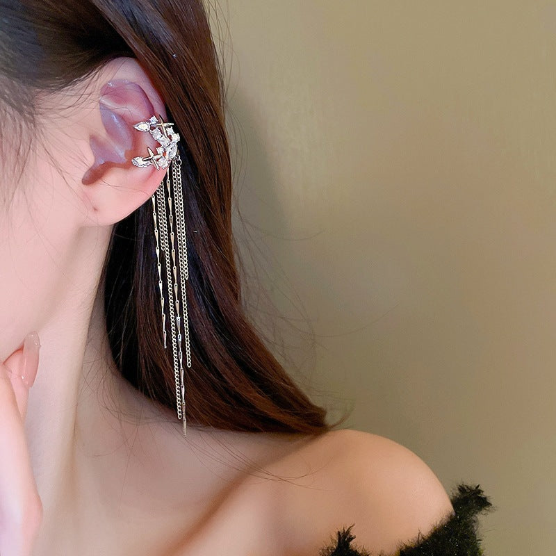 گیره گوش زیرکون سوپر فلش ماه پاییز ستاره رودخانه