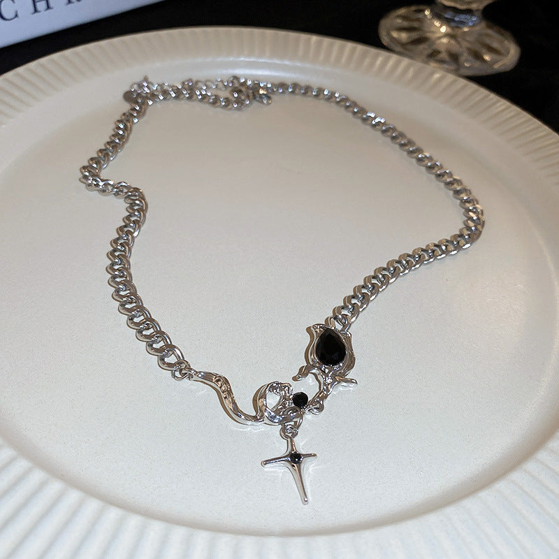 Fashion Zircon Necklace Cn0010