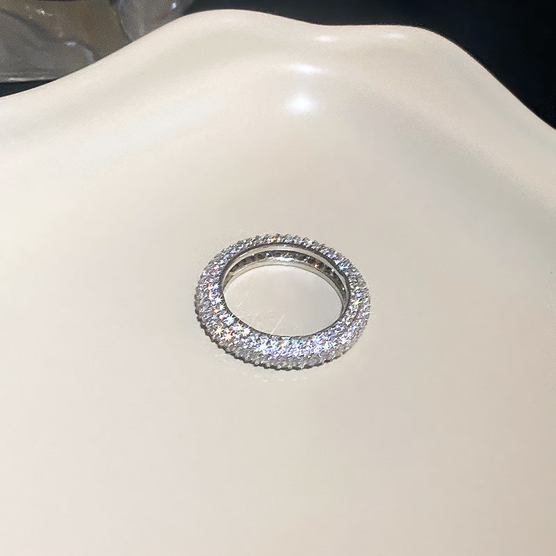 Emerald Zircon Stitching Ring Cn0015