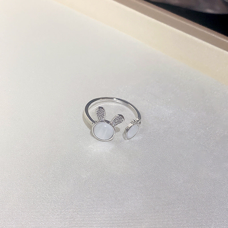 Zircon Wave Dual Layer Open-End Ring Cn0038