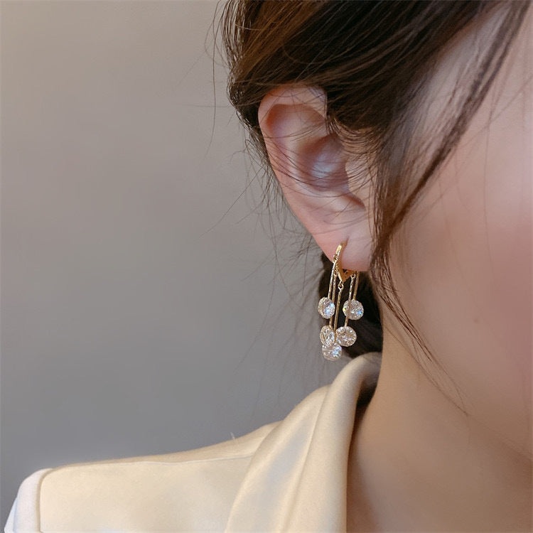 Zirkon Rumbai Cinta Hati Anting Perempuan