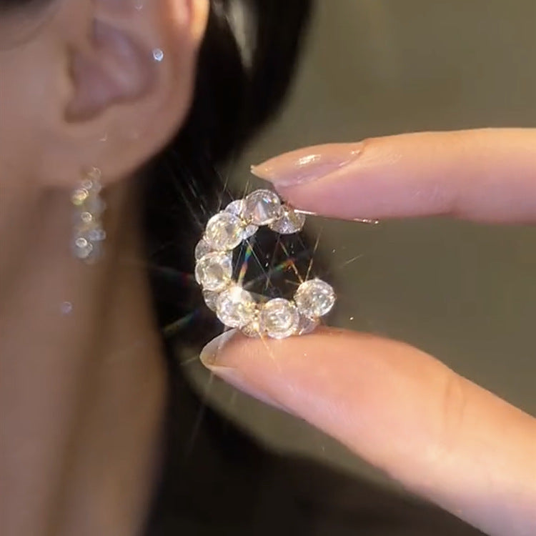 زیرکون C- گوشواره زن خلق و خوی وحشی گوشواره شخصی