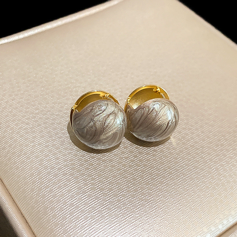 Vintage Dripping Bean Ear Clips Earrings Cn0012