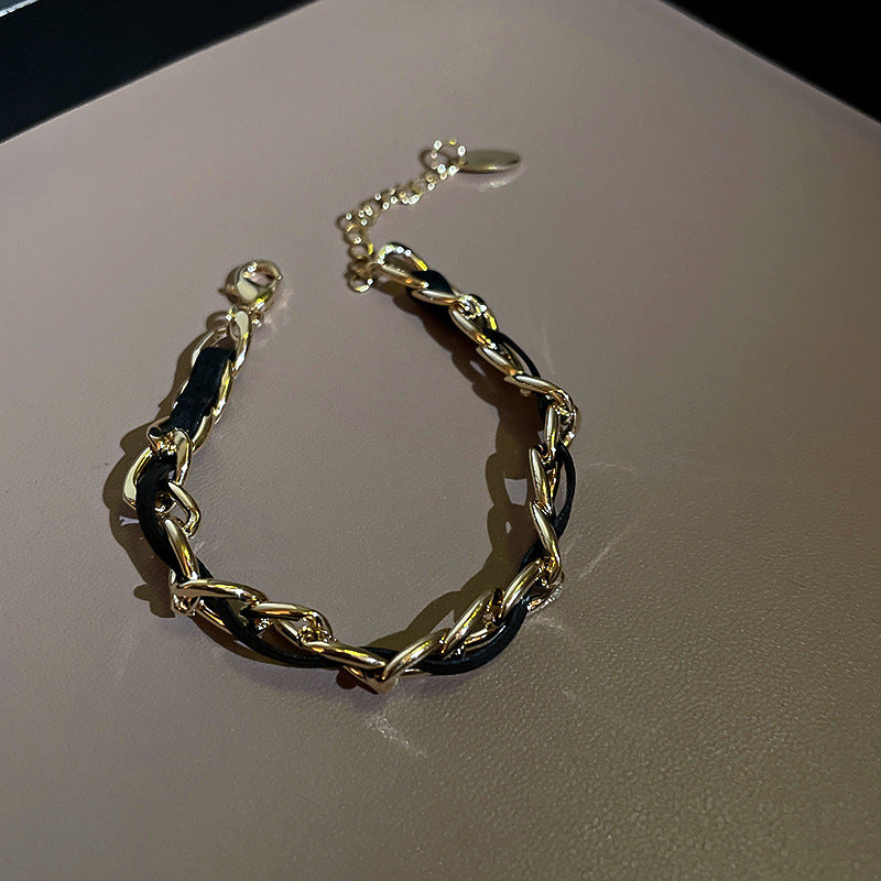Fashion Simple Leather Chain Bracelet