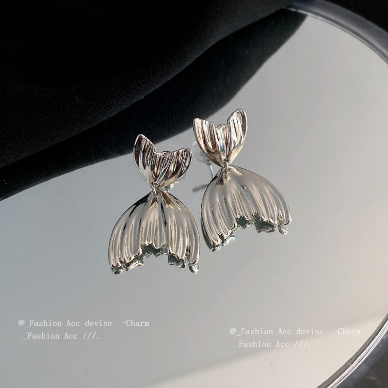 Personalized Fishtail Earrings Cn0215